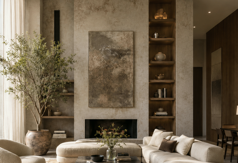 Warm Contemporary interior